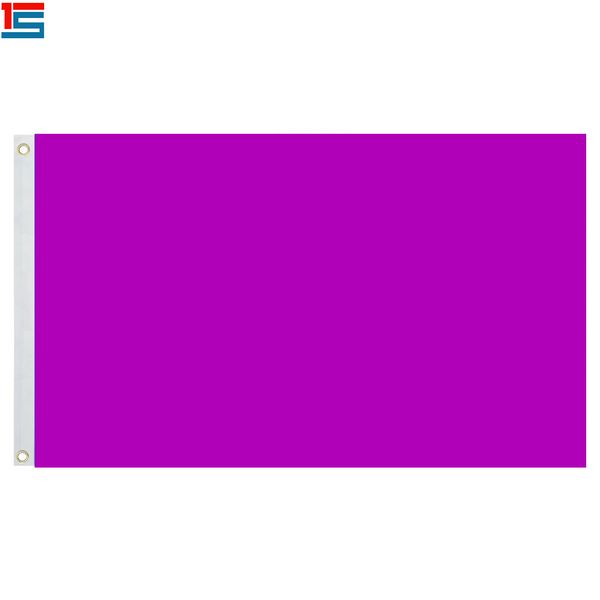 

purple color solid flag flag 3ft x 5ft polyester, 90*150cm flag with 2 grommets,flags of simple colour