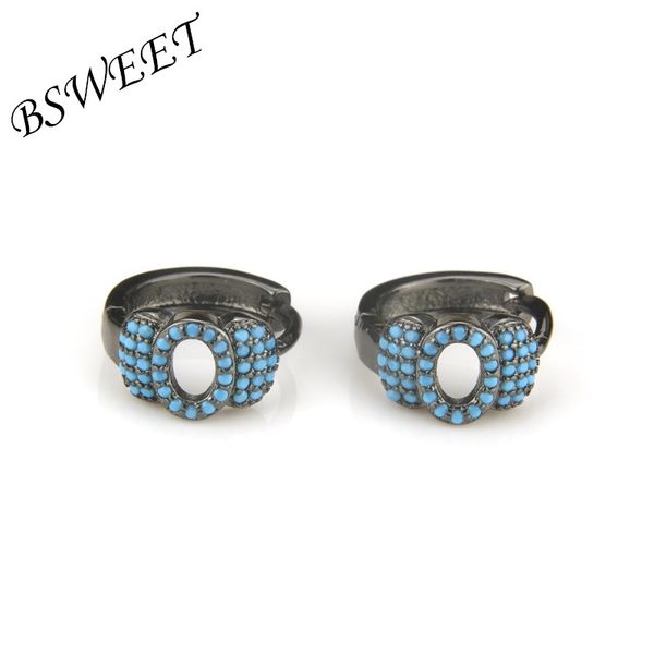 

charm bsweet black copper blue 40 stones bow shape ring earrings women fashion party simple and exquisite joker jewelry, Golden