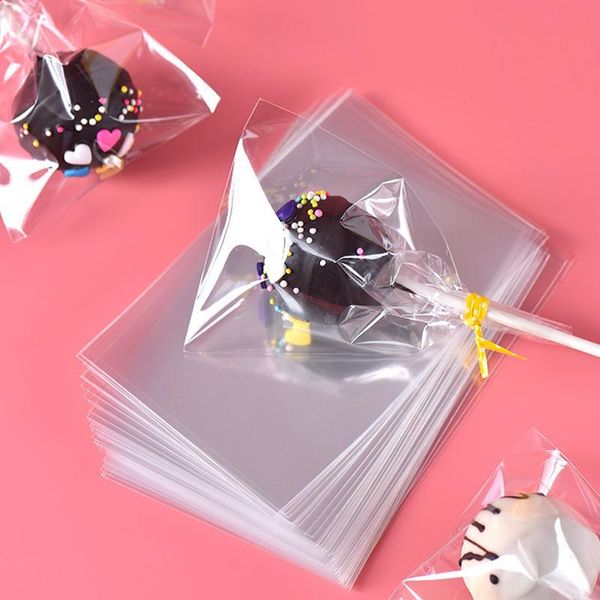 

transparent opp plastic bags for candy lollipop cookie packaging cellophane bag wedding party gift bag 100pcs/bag