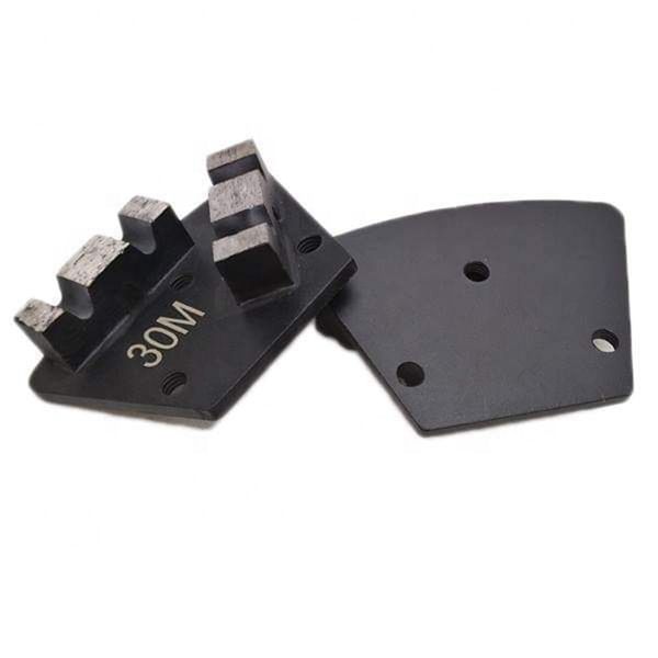 

high efficiency coating removal trapezoid diamond grinding tools abrasive polishing disc grinding pad two m segments 12pcs