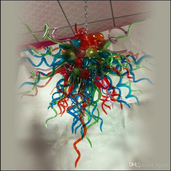

well designed home chandeliers lighting lamps multicolor art decor elegant beautiful hand blown glass villa lighting chandelier
