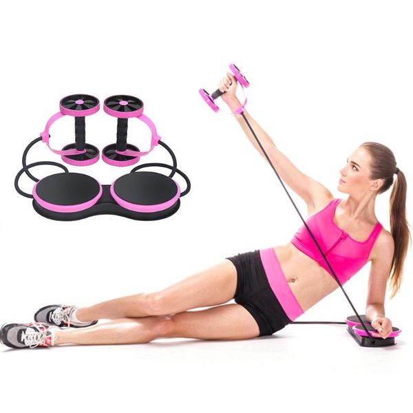 

ab roller wheel with mat abdominal trainer wheel arm waist leg exercise multi-functional resistance pull rope fitness equipment