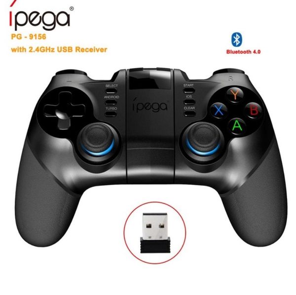 

ipega pg-9156 wireless gamepad bluetooth joystick phone game controller with 2.4ghz usb receiver for ios android smartphone pc game console