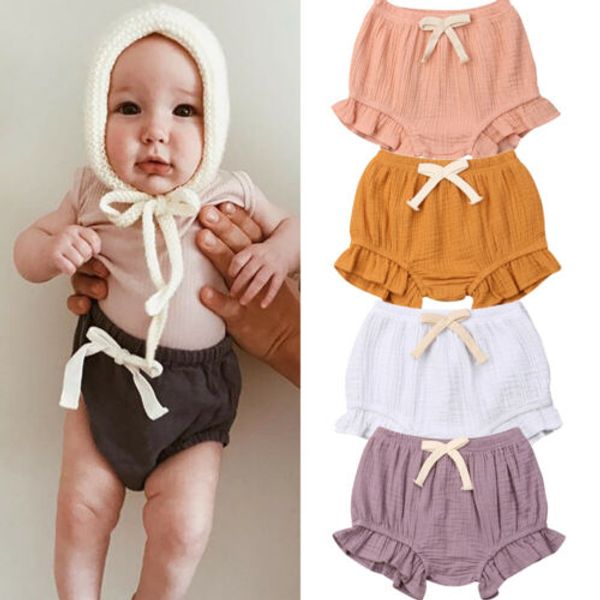 

emmababy baby boy girl solid shorts bottoms pp bloomers panties, Black