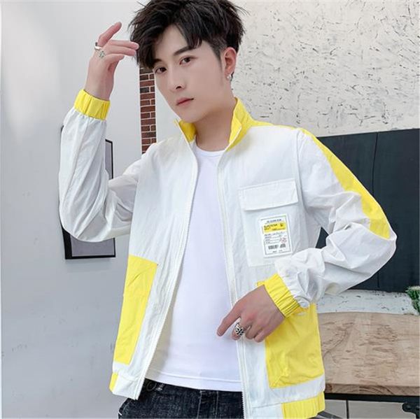 

нагрудные шеи конструктора mens куртка с длинным рукавом тонких подростковой мужской верхней одеждой casual солнцезащитной щитовая мужская о, Black;brown