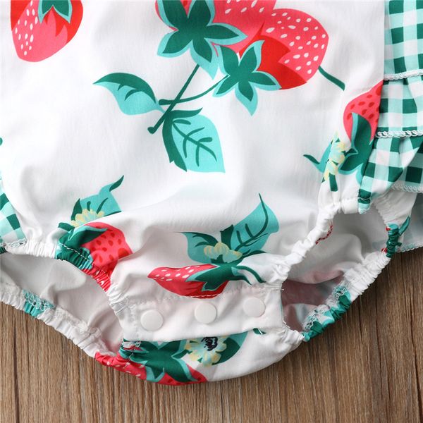 

симпатичные новорожденных baby girl клубника romper + оголовье 2pcs летняя мода дети девочки backless комбинезон для новорожденных одежда дл, Blue