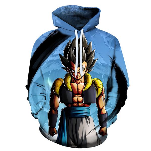 

2020 мода мђжин / женин ко ђпеѬ saiyans 3d пеаи капоном оловки ђниек, Black