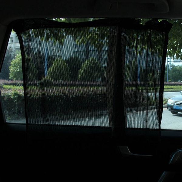 

2pcs rear side window curtain car sun block curtains motorized vehicle suction cup car shades