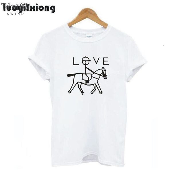 

fashion wait horse riding print women tshirt cap sleeve girl equestrian tshirt horse lover shirt tee shirt femme hipster t shirt women, White