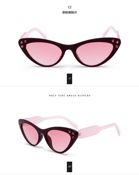 

2019 design mens retro sunglasses mens and womens black brown transparent lens frameless driving glass ing, White;black