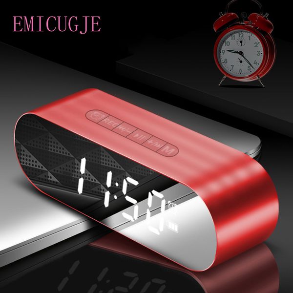 

led alarm clock with fm radio wireless bluetooth music player wireles digital alarm clockspeaker mirror display usb