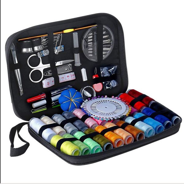 

126pcs / set набор для шитья ножницы игла нить портативный для дома шитье ручной швейный новый инструмент lbshipping, Black