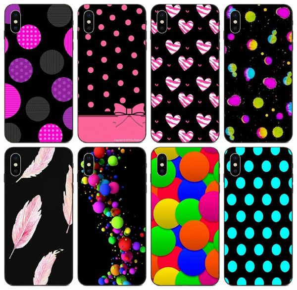 

tongtrade] польки перо чехол для iphone 11 pro max x xs 8s 8 7s 7 6 plus samsung j3 s10 s9 honor 8 8а 20s xiaomi mi max 3 пользовательские