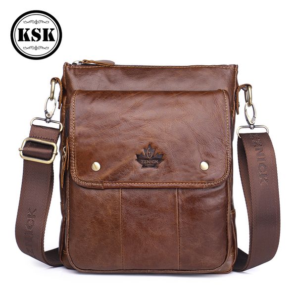 

men's genuine leather bag messenger bag luxury shoulder bags for men 2019 fashion flap leather crossbody bags ksk
