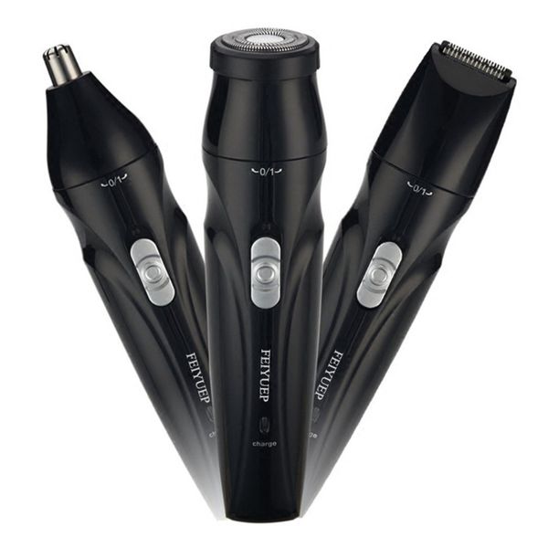 

new 3-in-1 multifunction electric beard shaver usb rechargeable portable mini nose ear trimmer razor for travel use