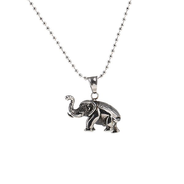 

stunning women girls elephant stainless steel necklace, Silver