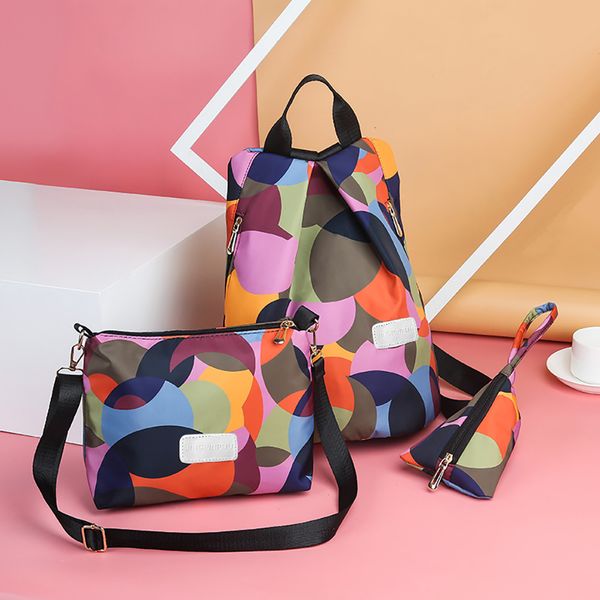 

ocardian backpack women girl wild leisure casual travel bags school girls classic bag three-piece set mochila dropship may21