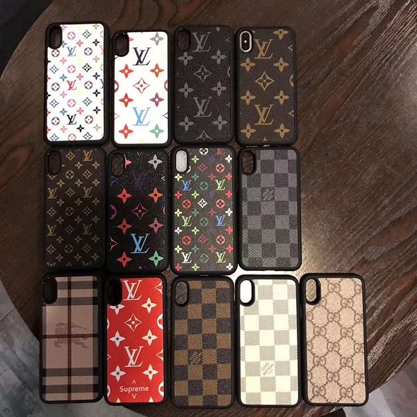 

Luxuriou de igner phone ca e for iphone 11 11pro x x max xr 8 7 6 plu fa hion pattern tpu leather ca e for am ung 10 9 8 back cover