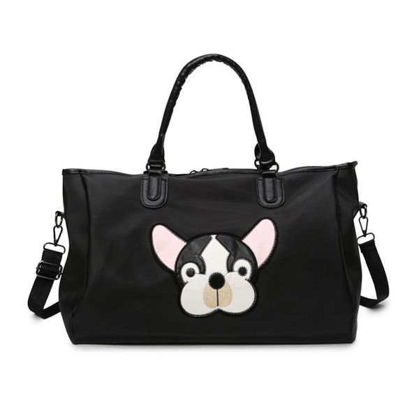 

women waterproof travel bag pu leather fashion handbag large capacity portable diagonal baggage animal pattern men duffel bag