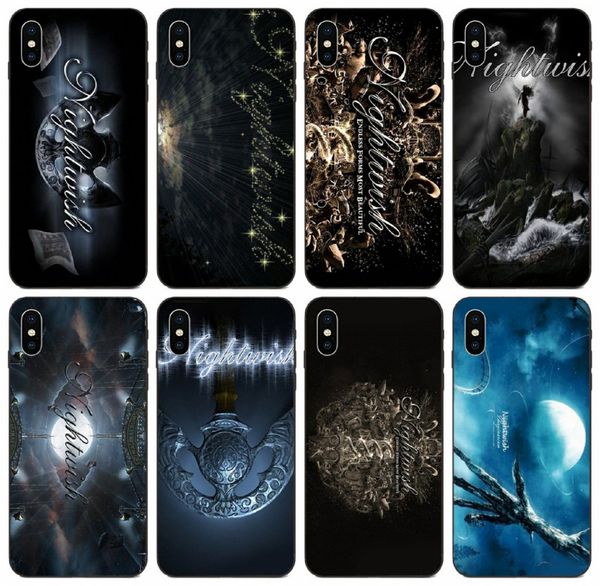 

tongtrade] nightwish theater metal music logo case for iphone 11 pro max x xr xs 8 7 6s 5s plus galaxy a10s huawei y6 sony xperia z3 case