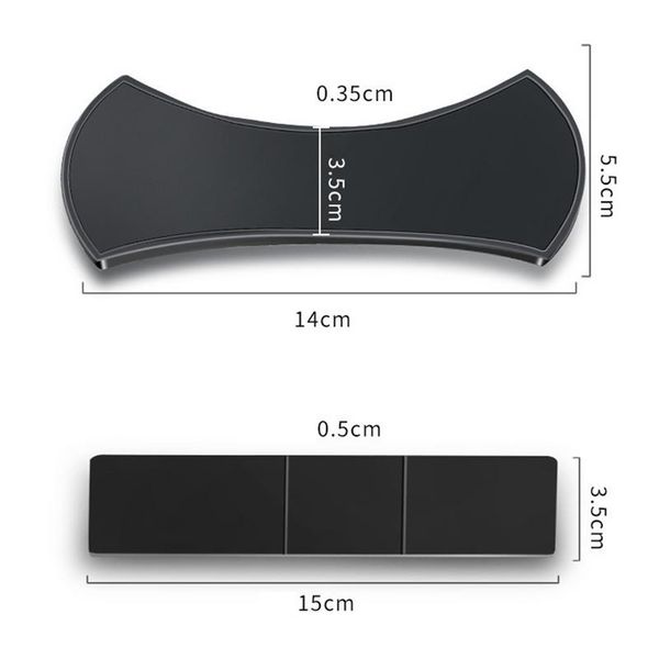 

2 pcs car phone holder folding handy sticker multifunctional silicone traceless sticker car non-slip nano rubber phone pad