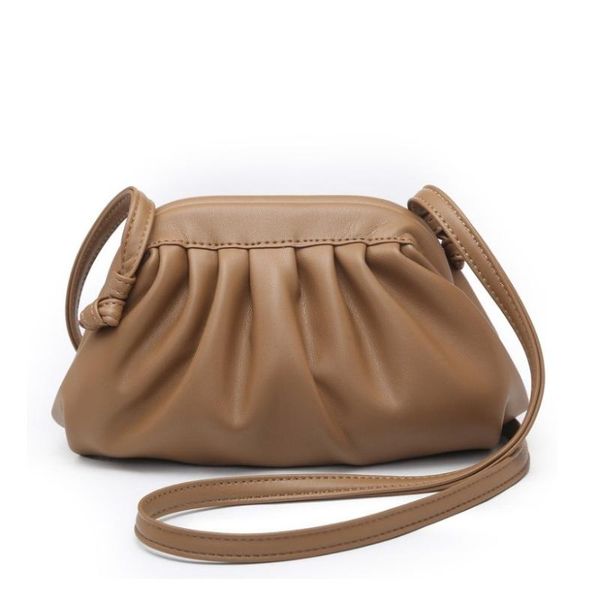 

women simple dumplings messenger bag retro 2020 new fashion cloud female crossbody shoulder bag tide handbag clutch