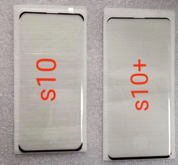 

Для Samsung S10 Case Friendly Закаленное Стекло 3D Edge Клей Изогнутый Протектор Экрана Отпечат