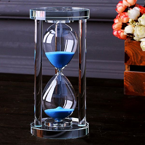 

crystal hourglass timer table decoration creative personalized living room wine cabinet display home decor business gift box