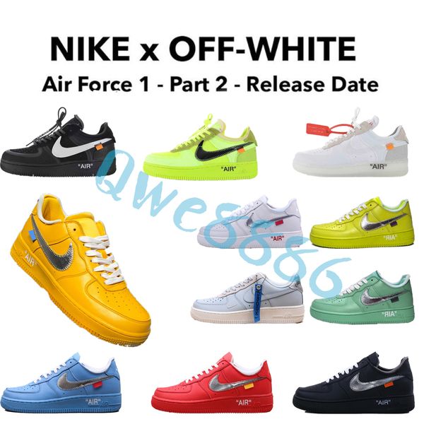 

off white x nikÃ¨ air forcÃ¨ 1 low force the ten white virgil ow moma mac af-100 sneakers running shoes force devin booker, Black