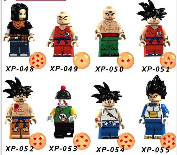 

Мини Dragon Ball Цифры блоки Гоку Криллин Гохан Android Vegeta Тянь-Шинхан супер герой строит