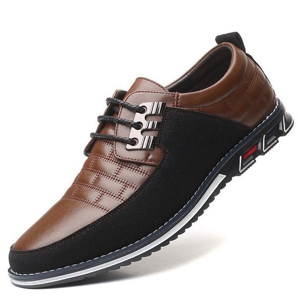 

brand oxfords leather men shoes fashion new men casual shoes italy handmade male formal business wedding dress size 38-48, Black