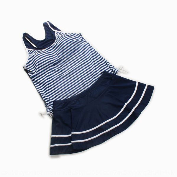 

annual navy style dress striped skirt women's annual navy style dress one-piece striped one-piece skirt swimsuit women's swimsuit, White;black