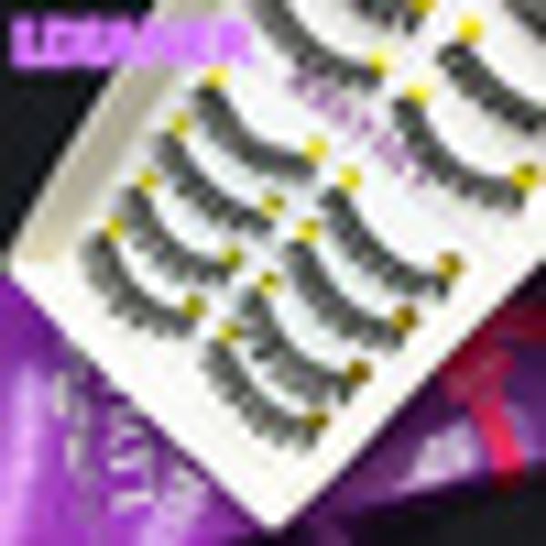 

10 pairs 3d layered long thick false fake eyelashes handmade eye lashes