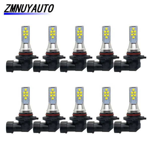 

10pcs hb3 9005 hb4 9006 led 12 smd 1400lm car fog light super bright white 6000k 12v 24v drl auto lamp bulbs automobiles