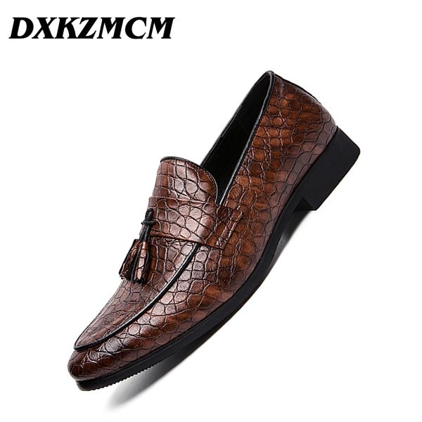 

dxkzmcm 2019 formal shoes men pointed toe casual wedding party liesure dress shoes men oxfords drop shipping, Black