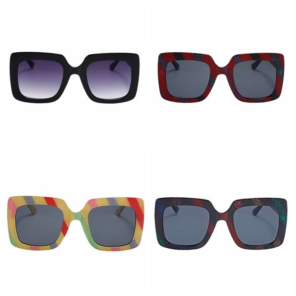 

h new women korean style sunglasses square frame pc lens frame sunglasses 4 styles 1608 gafas de sol mujer glasses, White;black