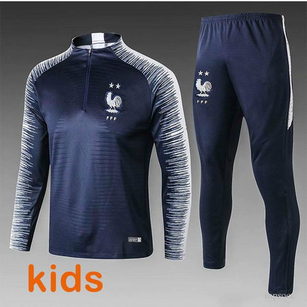 

2 tar maillot de foot kid urvetement home jer ey football jogging equipe de france new long leeve occer track uit training track uit