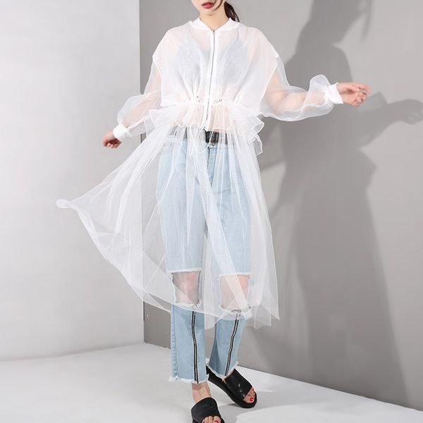 

long lantern sleeve long sunscreen women fashion summer outwear women kimonos cardigans, Tan;black