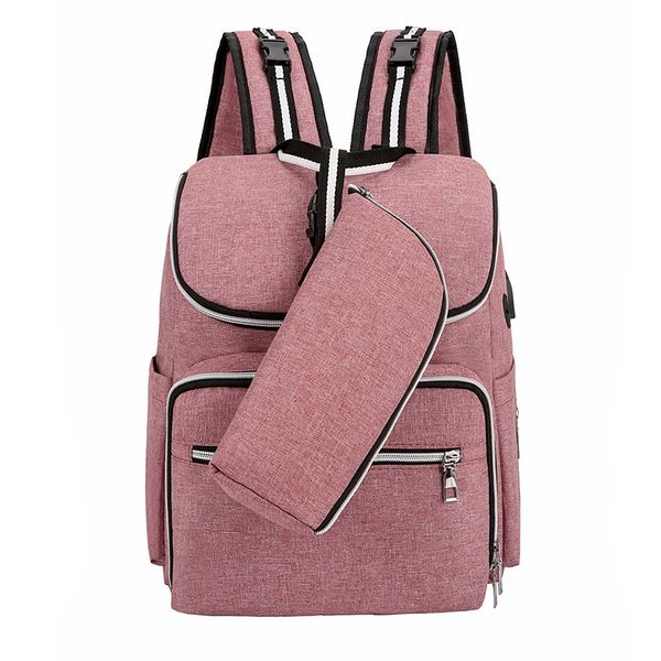 

mummy handbag large capacity backpack multifunction rechargeable baby bag diaper bottle travel storage bag