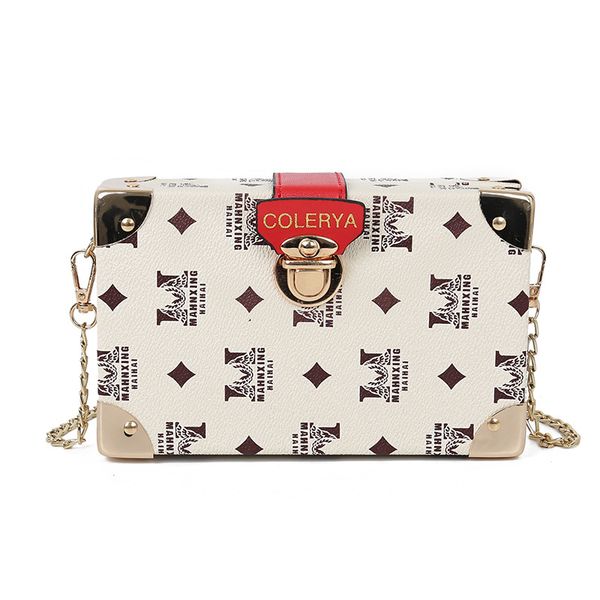 

2020 new wave korean version of the wild box bag ins chain shoulder bag crossbody
