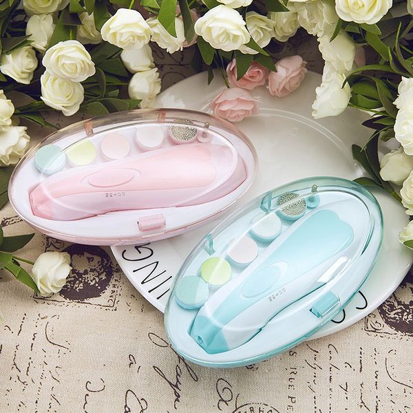 

kids baby electric nail trimmer manicure pedicure clippers cutter scissors care set for children
