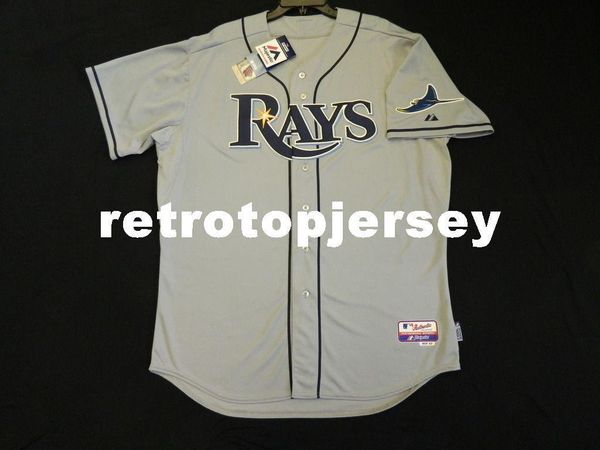 

majestic tampa bay blank road gray, cool base jersey mens stitched wholesale big and tall size xs-6xl baseball jerseys