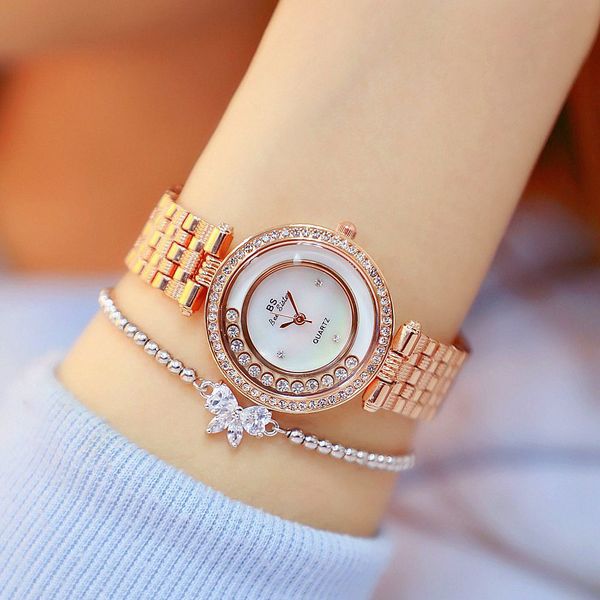 

ladies wrist watches elegant dress women watch 2019 silver gold quartz female watches bracelet women's wristwatch, Slivery;brown