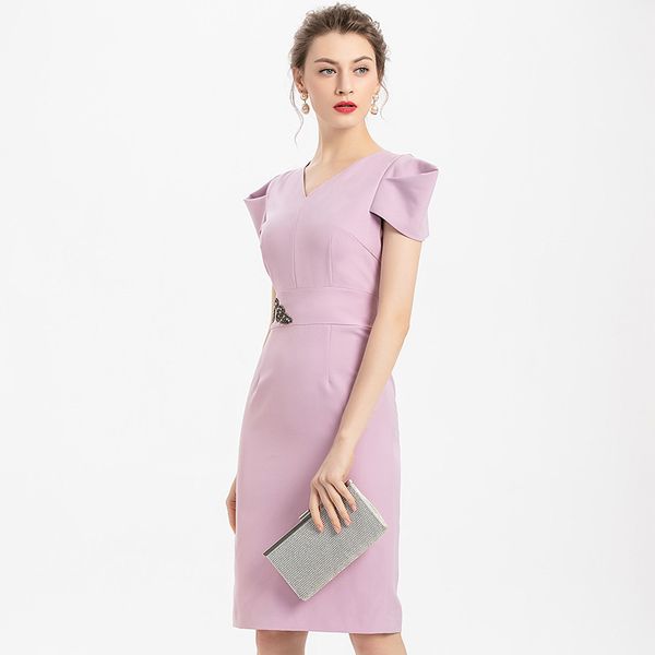 

2020 новый превосходное качество леди сексуальная твердые бисером платье 3xl женщины вечернее платье плюс размер винтаж с короткими рукавами, Black;gray