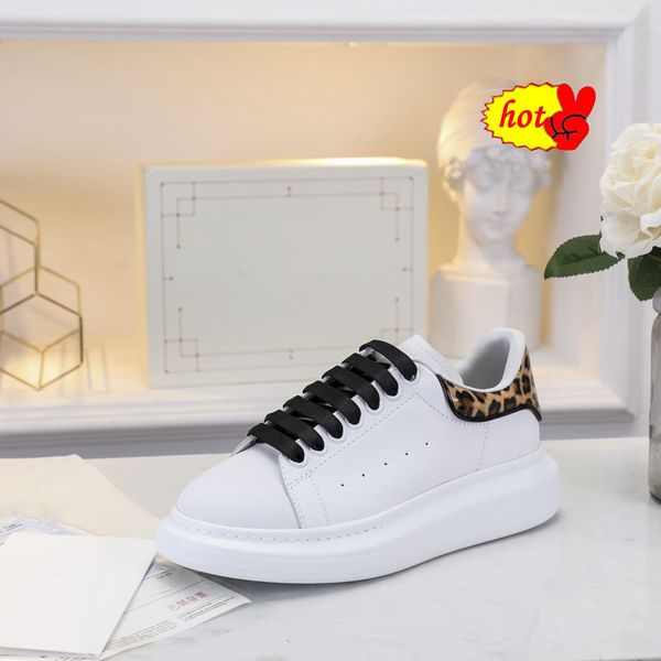 

original box men women platform leisure shoes designer sneakers luxury fashion genuine leather lovers dress casual shoes 20, Black