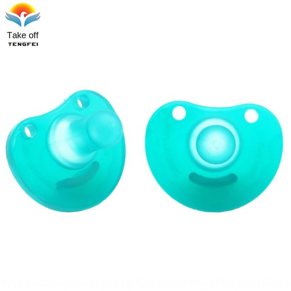 

d0rgr neonatal pacifier full silicone super soft pacifier daily anti-flatulence imitation breast milk round head silicone nipple nipple oemo
