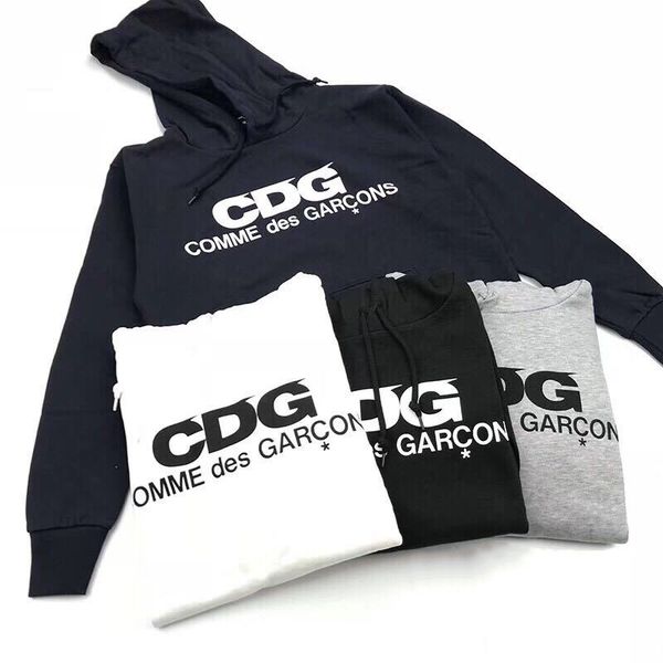 

cdg mens hoodies spring autumn harajuku hombres hooded women sweatshirts pullovers, Black