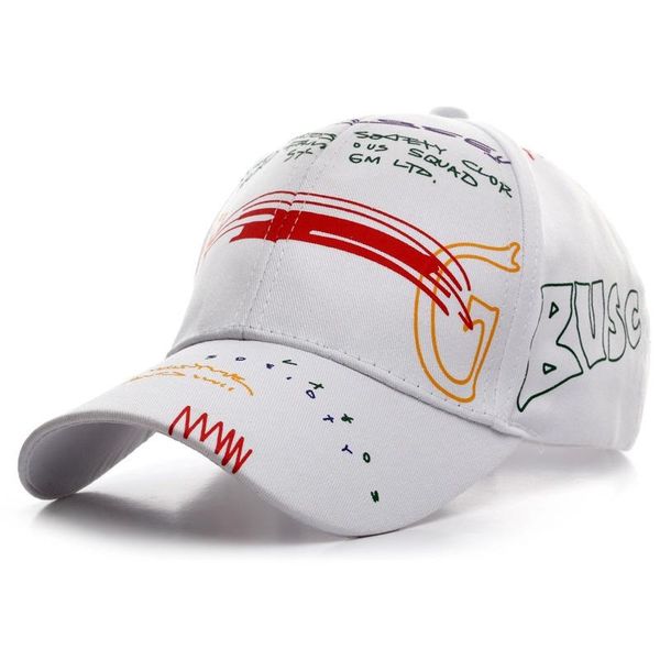

2020 new fashion graffiti printing baseball cap 100%cotton fashion casual hat men and women adjustable sun caps hip hop dad hats, Blue;gray