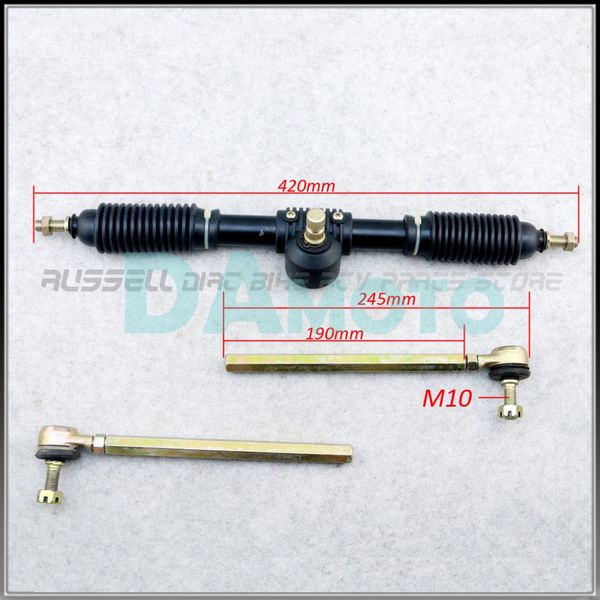 

turn to rod and 420mm steering gear shaft for diy china go kart buggy karting atv utv bike parts