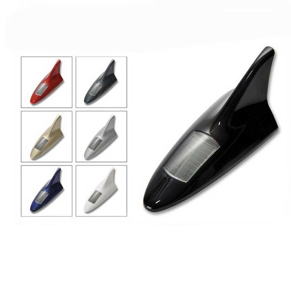 

car solar anti-rear warning flashing lamps ceiling roof 8led shark fin lights